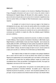 Les pratiques frauduleuses dans les marchés publics en RD Congo