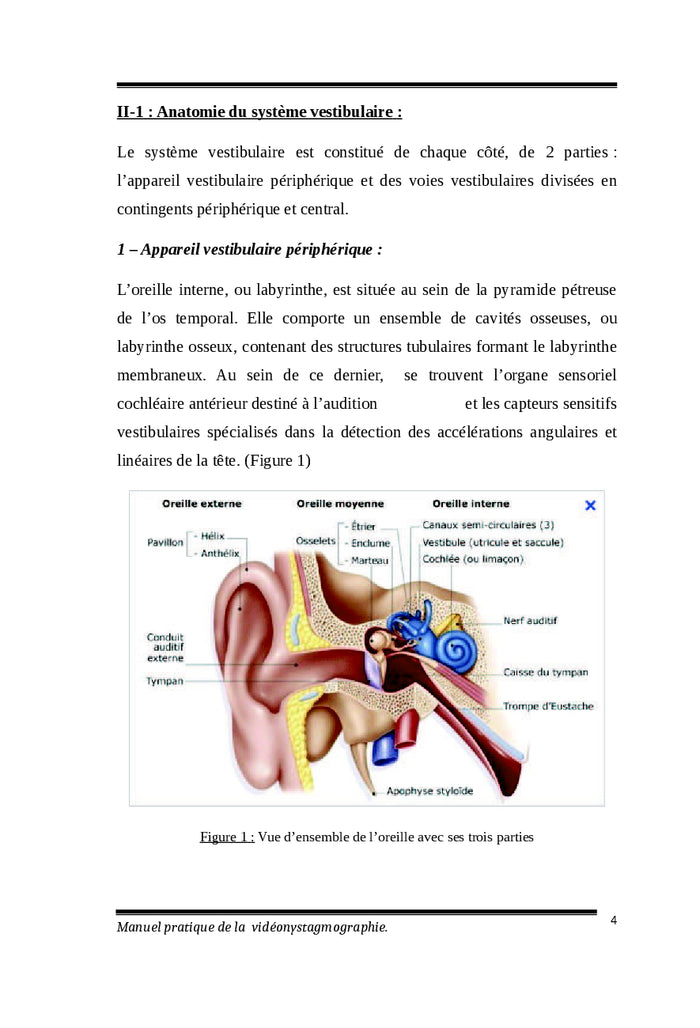 Manuel pratique de la vidéonystagmographie
