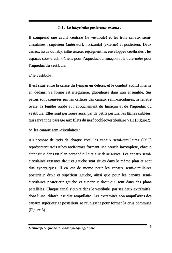 Manuel pratique de la vidéonystagmographie