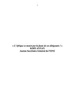 R.D.Congo "objectif 2040"