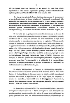 R.D.Congo "objectif 2040"