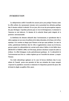 Radioactivité naturelle dans les eaux de boisson