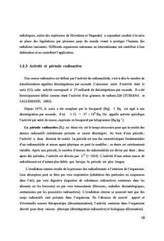 Radioactivité naturelle dans les eaux de boisson