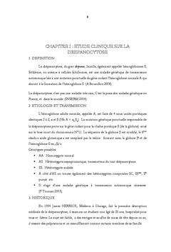 Prise en charge intercritique de la Drépanocytose