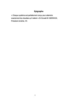 Politique de Qualité Santé