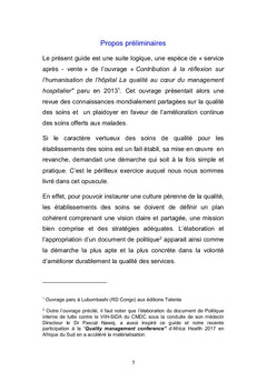 Politique de Qualité Santé