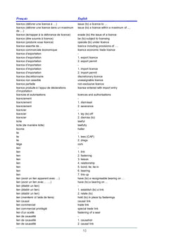 Glossaire des termes techniques douaniers