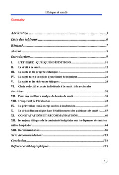 Éthique et santé