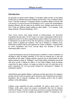 Éthique et santé