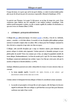 Éthique et santé