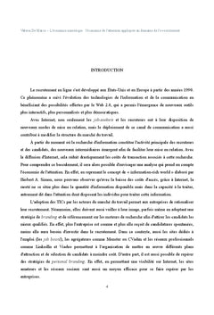 L'économie de l'attention appliquée au domaine de l'e-recrutement