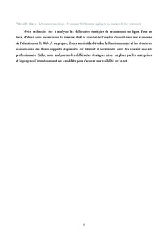 L'économie de l'attention appliquée au domaine de l'e-recrutement