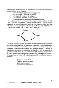 Management de la qualité: Démarches et outils