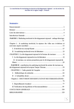 Le marketing territorial levier du developpement regional