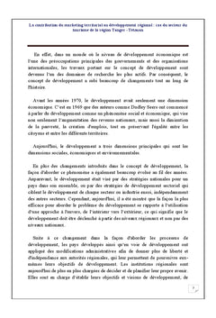 Le marketing territorial levier du developpement regional