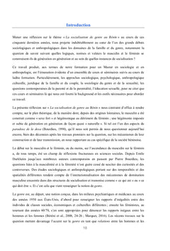 La socialisation de Genre au BENIN, de 1966 A 2016