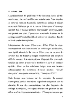 Emergence et disparités en Afrique