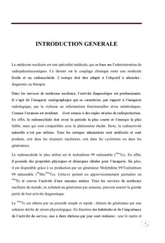 Calcul des activites du couple pere-fils d'un generateur 99Mo/99mTc