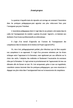 Innovation & Plus Value des Pratiques Pédagogiques