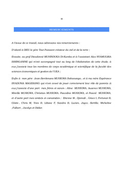 Le Capital Humain et la Pauvrete en RDC