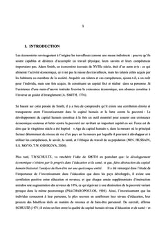Le Capital Humain et la Pauvrete en RDC