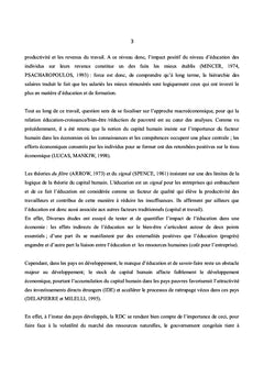 Le Capital Humain et la Pauvrete en RDC