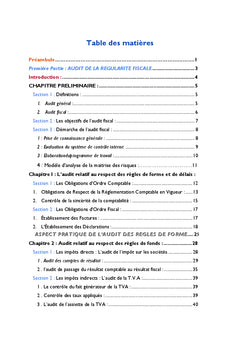 Audit de la régularité et de l'efficacité fiscale