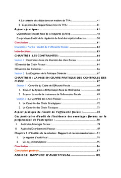 Audit de la régularité et de l'efficacité fiscale