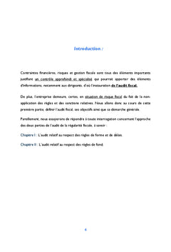 Audit de la régularité et de l'efficacité fiscale