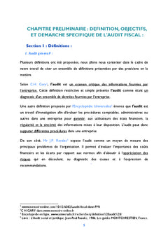 Audit de la régularité et de l'efficacité fiscale