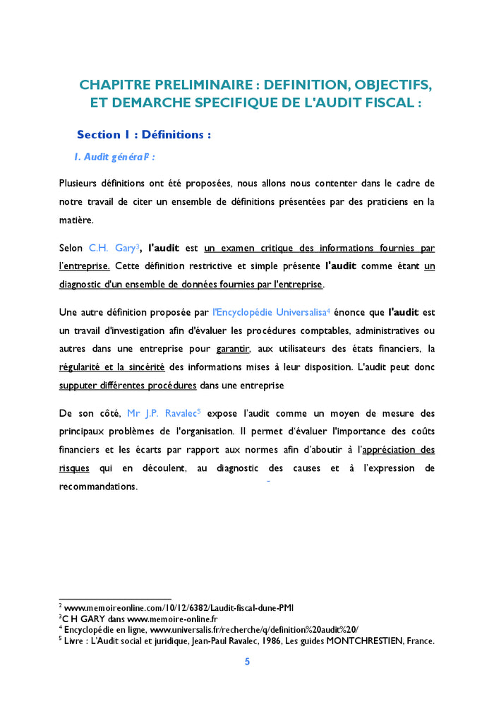 Audit de la régularité et de l'efficacité fiscale