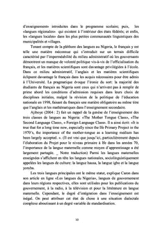 Le français en situation de diglossie au Nigeria