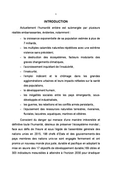 Regard croise sur le developpement durabledans une zone post-conflit