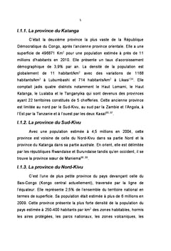 Regard croise sur le developpement durabledans une zone post-conflit