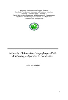 Recherche d'informations geographiques