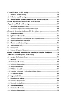 Notation Financiere et Scoring