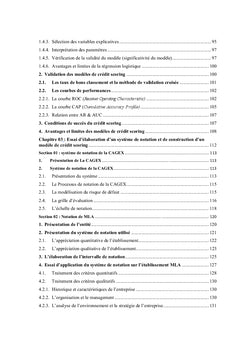 Notation Financiere et Scoring