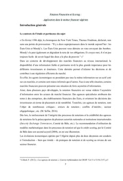 Notation Financiere et Scoring