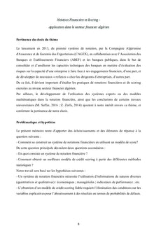 Notation Financiere et Scoring