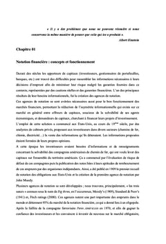 Notation Financiere et Scoring