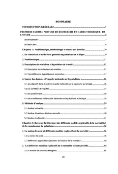 Le paludisme chez les enfants de moins de cinq ans au Sénégal