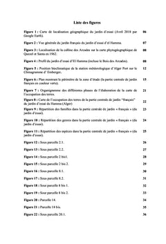 Contribution A la cartographie de la flore (Jardin de Hamma)