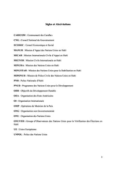 Rapport de stage à l'ONU Haiti/New York
