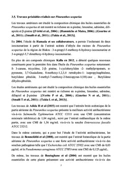 Phytochimie de Pituranthos scoparius Plante A activite antiradicalaire