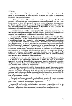 La pisciculture en étang et ses impacts sur les ressources en eau