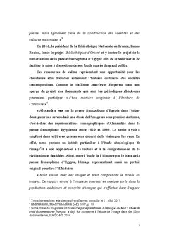 Alexandrie vue par la presse francophone d'Egypte (1919-1939)