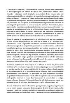 Proces des droits de la femme
