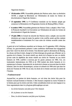 Proces des droits de la femme