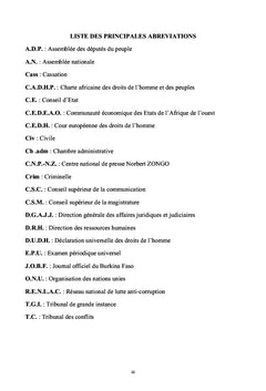 Le juge judiciaire et la liberté de la presse au Burkina Faso
