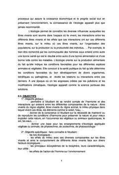 Cours d'écologie générale